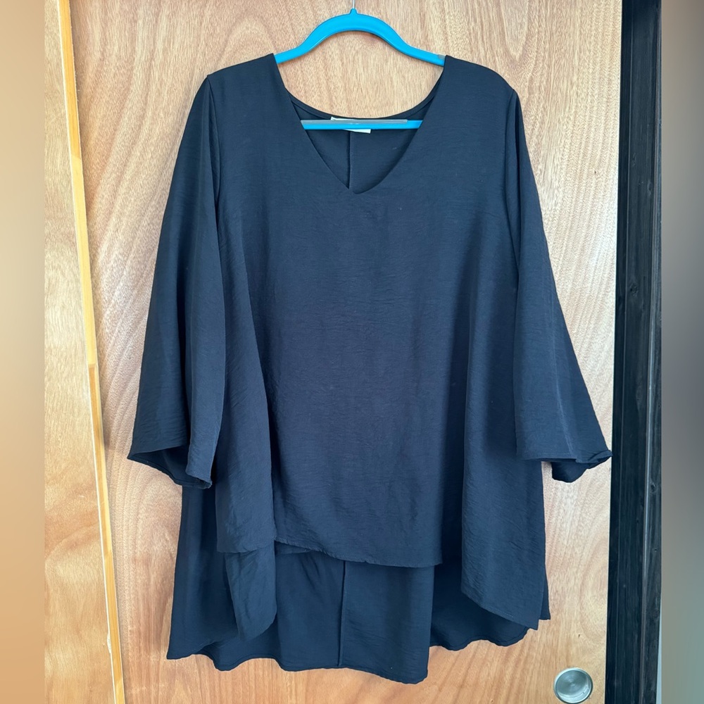 Black flowy blouse